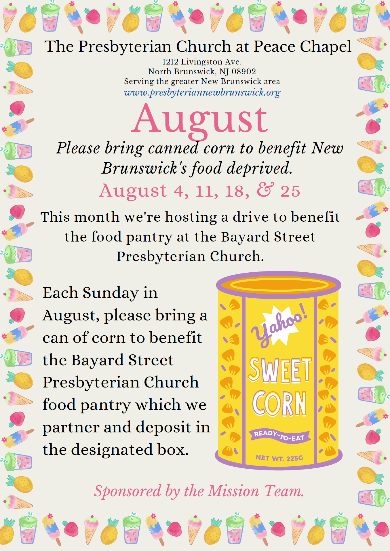 Canned Corn August 2024 Flyer