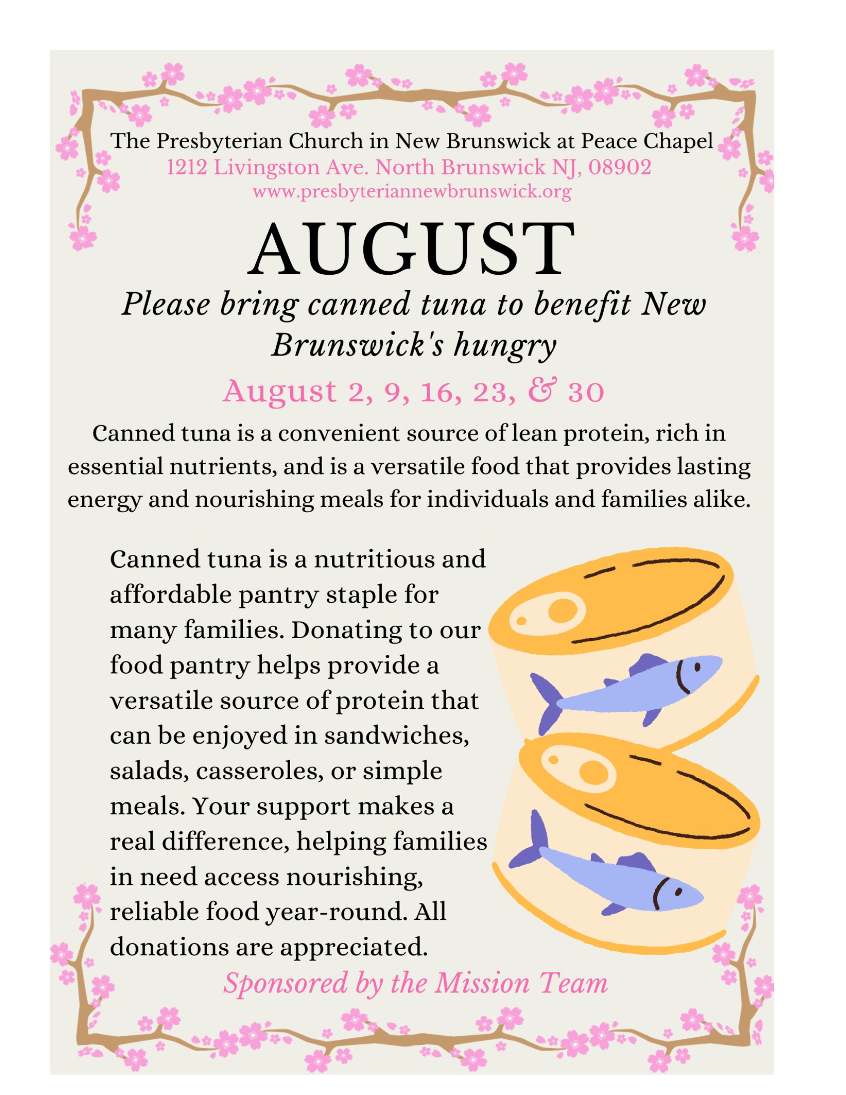 Canned Tuna Donations